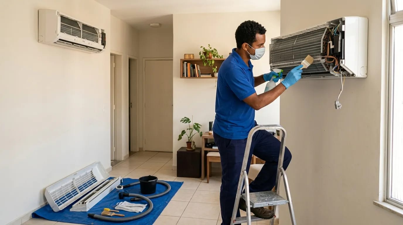 Limpeza da evaporadora em Limeira‑SP