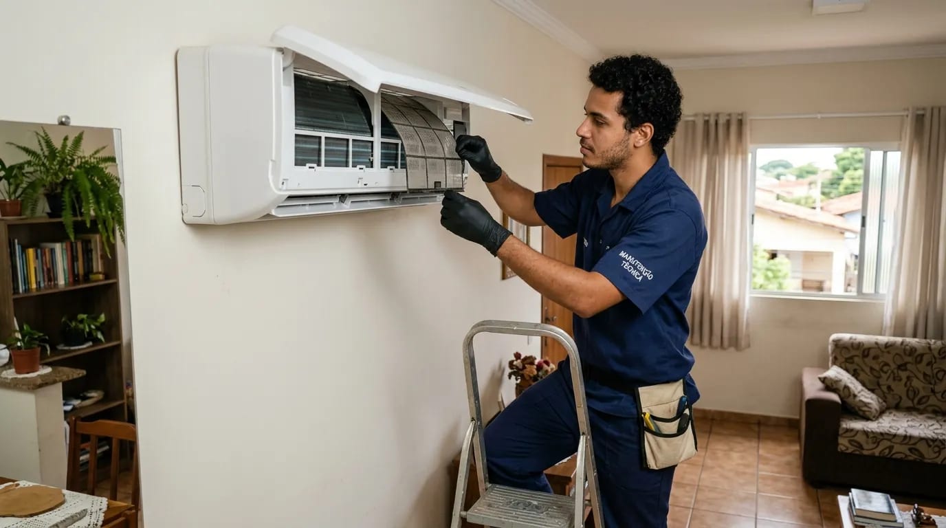 Manutenção do split em Limeira‑SP